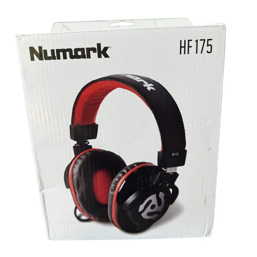 NEW Numark HF175 High-Quality Over Ear DJ Headphones w Leather Cups & Headband